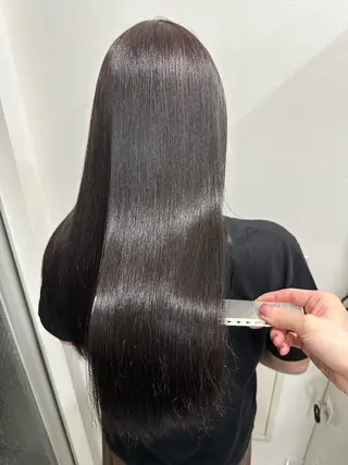 ロング ヘアアレンジ 🫧モテる💗ダメー ジレスハイトーン🫧のヘアスタイル