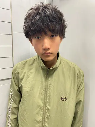 ショート パーマ メンズ 💈メンズ短髪特化 ✂︎伊藤大輝💈のヘアスタイル