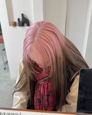 ロング カラー エクステモデル募集 💗大阪梅田/川上のヘアスタイル