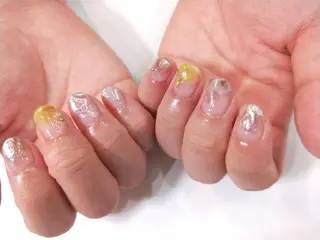 ネイル はばすみれ🎀ﾈｲﾙ 光ﾌｪｲｼｬﾙ ﾍｱのネイルデザイン