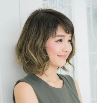 ショート ミディアム セミロング ロング カラー パーマ ヘアアレンジ 日比 貴大/ minim hairのヘアスタイル