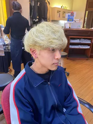 セミロング カラー メンズ メンズ特化 岸本 阪急六甲サロンドロイのヘアスタイル