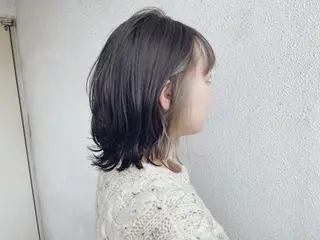 ミディアム カラー 髪質改善/艶髪/ 木山ゆかりのヘアスタイル