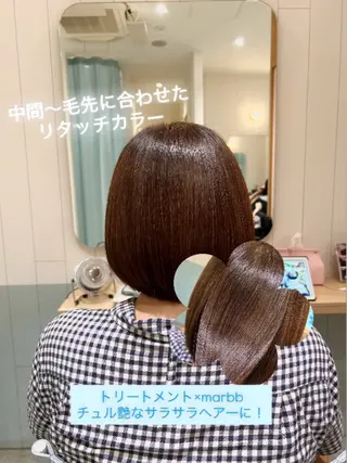 ミディアム カラー ショート✂︎ボブ/ /小駒杏花のヘアスタイル