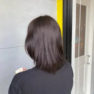 ミディアム カラー 天池 結衣のヘアスタイル