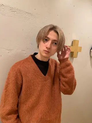 カラー メンズ 村田 陸のヘアスタイル