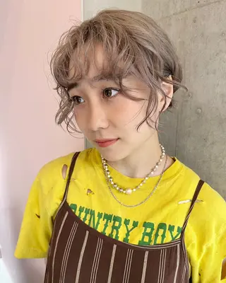 カラー 宮城 星のヘアスタイル