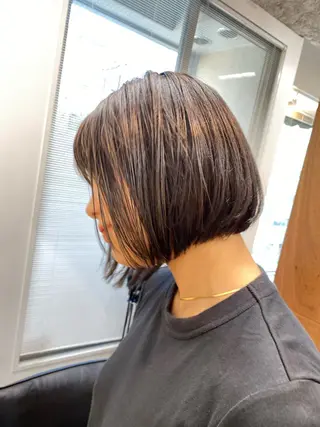 ミディアム カラー 砂原 ひよりのヘアスタイル