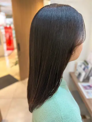 セミロング 縮毛矯正/髪質改善/ 艶髪ササキナツミのヘアスタイル