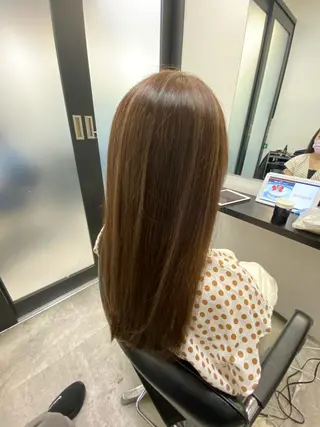ロング カラー 【艶髪×韓国風】 毛流れ職人 RYOのヘアスタイル