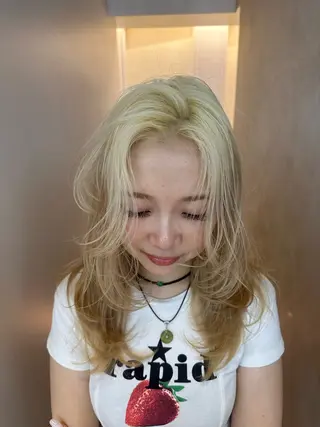 カラー ハイトーン特化 pepe🎀のヘアスタイル