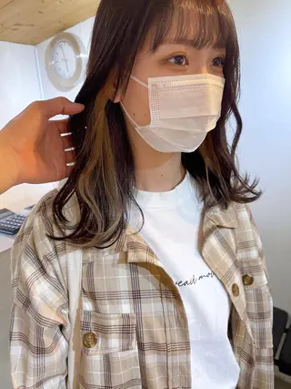 セミロング カラー ブリーチダブルカラー 【koide】のヘアスタイル