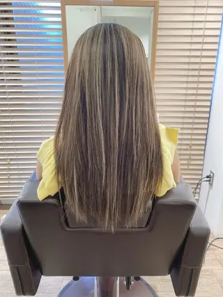 ロング カラー ハイライト⭐️上野 高広のヘアスタイル
