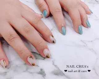 ミディアム ネイル NAIL CREAs ネイルクレアズのネイルデザイン