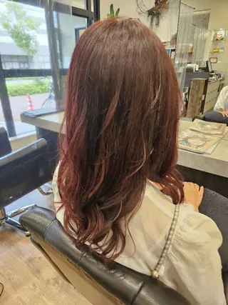 セミロング カラー 関口 友菜のヘアスタイル