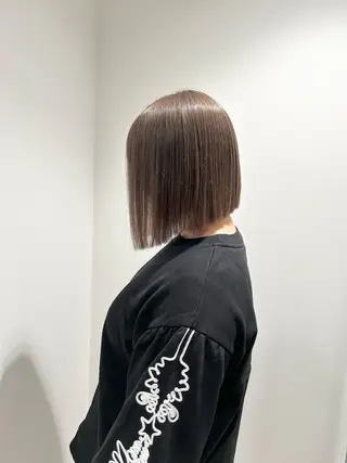 ショート カラー スキバサミを使わない カット🌼唯🌼のヘアスタイル