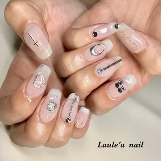 ロング カラー パーマ ヘアアレンジ メンズ キッズ ネイル マツエク・マツパ 福田 加奈のネイルデザイン