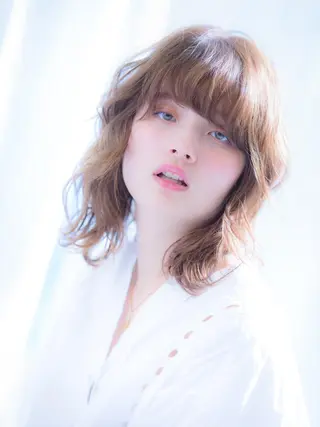 ミディアム カラー レイヤーカット✂️ 横浜No1♡下鳥翔子のヘアスタイル