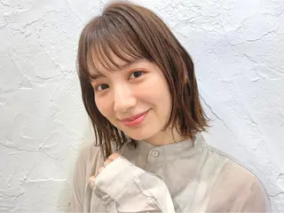 ミディアム カラー 銀座No.1髪質改善 縮毛矯正/本木のヘアスタイル