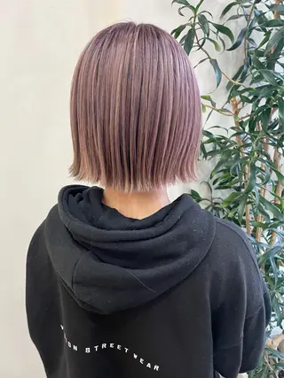 ショート カラー レイヤーカット/透明 感カラー🩵中村友美のヘアスタイル