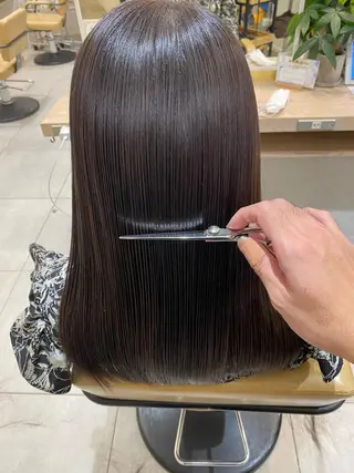 セミロング ⭐️⭐️縮毛矯正の スペシャリスト松本✨のヘアスタイル