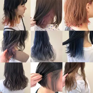 ミディアム 中川 茜里のヘアスタイル