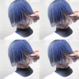 ミディアム カラー ウルフカット ハッシュカット/七海のヘアスタイル