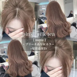 カラー 🩶透明感ブリーチ カラー🩶 maoのヘアスタイル