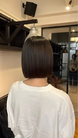ミディアム ササノ セナのヘアスタイル