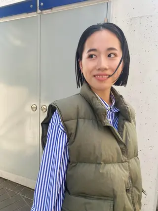 ショート カラー ヘアアレンジ 韓国風×透明感カラー 髪質改善オタベシンヤのヘアスタイル