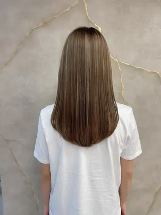 ロング カラー ✨コテ巻き風パーマ ✨川合佑哉のヘアスタイル