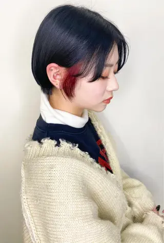 ショート カラー 🧡色落ちまで2度綺 麗なカラー🧡ヨシキのヘアスタイル