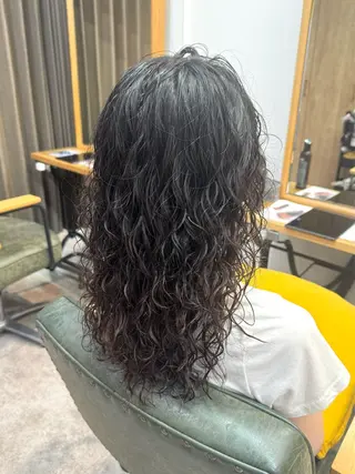 ロング パーマ 縮毛矯正/エクステ /艶カラー/ヘアメのヘアスタイル