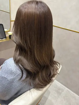 セミロング 高槻No. 1レイヤ ーカット🇰🇷白石のヘアスタイル