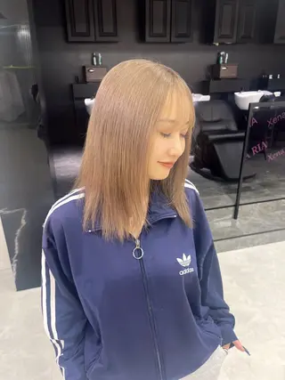 ミディアム カラー Ririka /透明感カラーのヘアスタイル