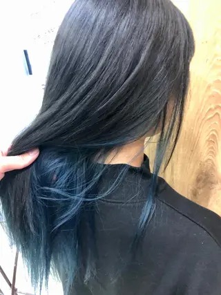 ロング カラー 松永 真弥のヘアスタイル