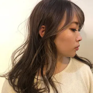 セミロング AYAKA 下北沢suuのヘアスタイル