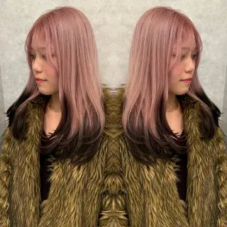 ロング カラー 透明感カラー×ケア ブリーチTakeruのヘアスタイル