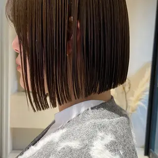 ショート カラー ボブ/ミニボブ 透明感カラーkadoのヘアスタイル