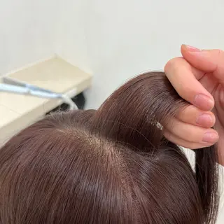 カラー りな🪽カット /縮毛/透明感カラーのヘアスタイル