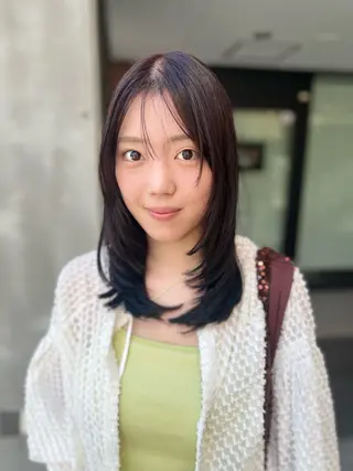 ミディアム カラー 💘札幌クロスパーマ 髪質改善💘rinaのヘアスタイル