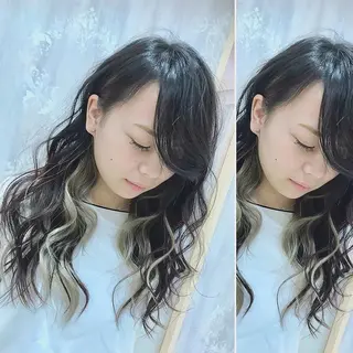 ロング カラー 柿沼  洸太のヘアスタイル