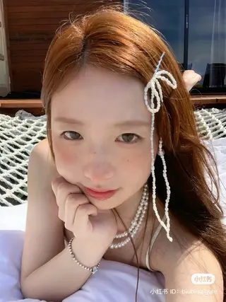 カラー 透明感ベージュ🤎 ナチュラルレイヤーのヘアスタイル