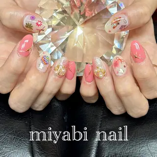 ネイル miyabi nail 桂川駅近くのネイルデザイン