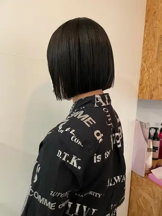 ミディアム カラー パーマ ヘアアレンジ ネイル マツエク・マツパ Miku /ボブのヘアスタイル