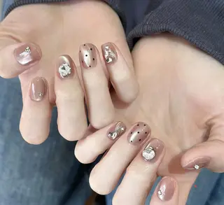 ネイル By moonネイル 🌷ワンホン/韓国風のネイルデザイン