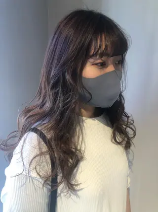 セミロング カラー ブリーチ👩🦳/ ✂︎MANAMIのヘアスタイル