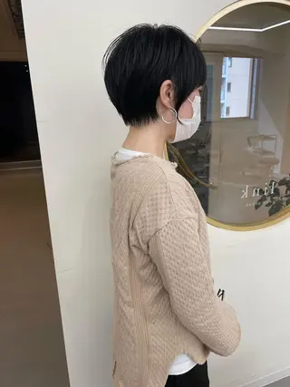 ショート 丹羽大喜 縮毛矯正/美髪矯正のヘアスタイル
