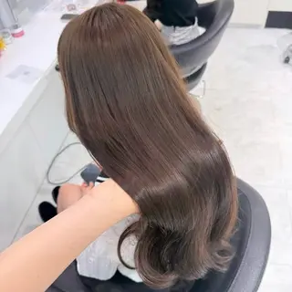 カラー 🤍ブリーチなし ブラウンhimi🤍のヘアスタイル