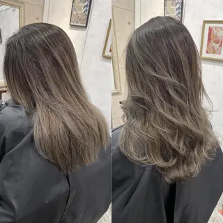 セミロング カラー ヘアアレンジ 縮毛矯正 髪質改善寺坂雄飛💐のヘアスタイル